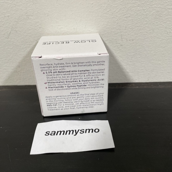 Glow Recipe Watermelon Glow AHA Night Treatment 2.02oz Full Size NIB - Picture 4 of 6